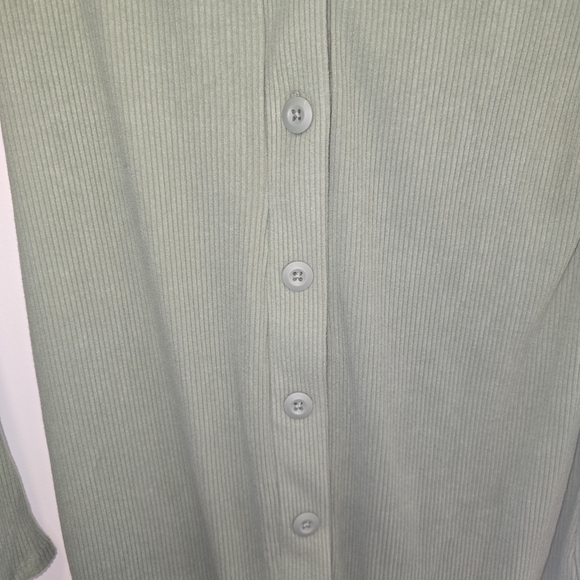 Ingrid + Isabel Maternity Ribbed Button Front Sweater Dress Size M NWT - Picture 2 of 4